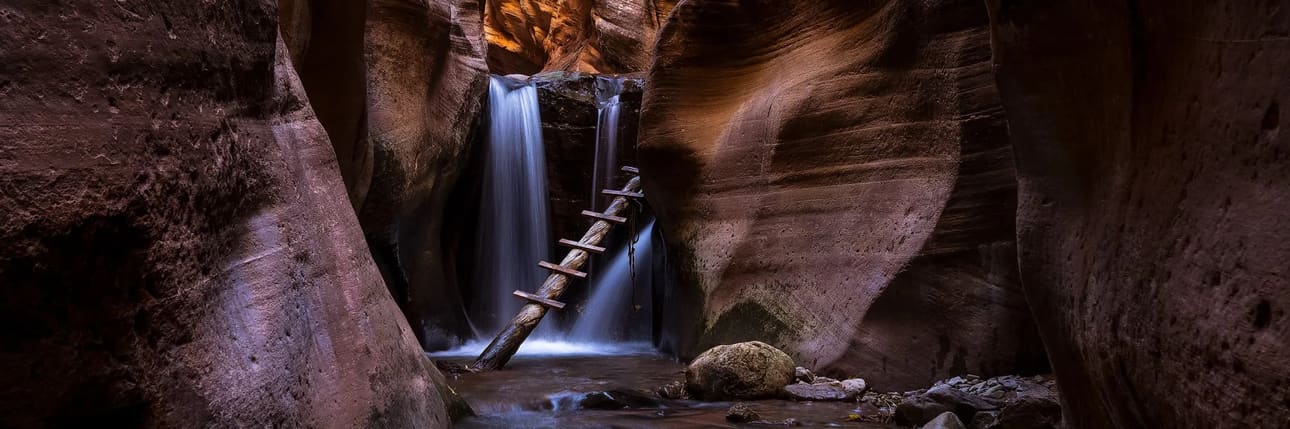 A beautiful panoramic fine art photography print titled The Journey Within in Utah.