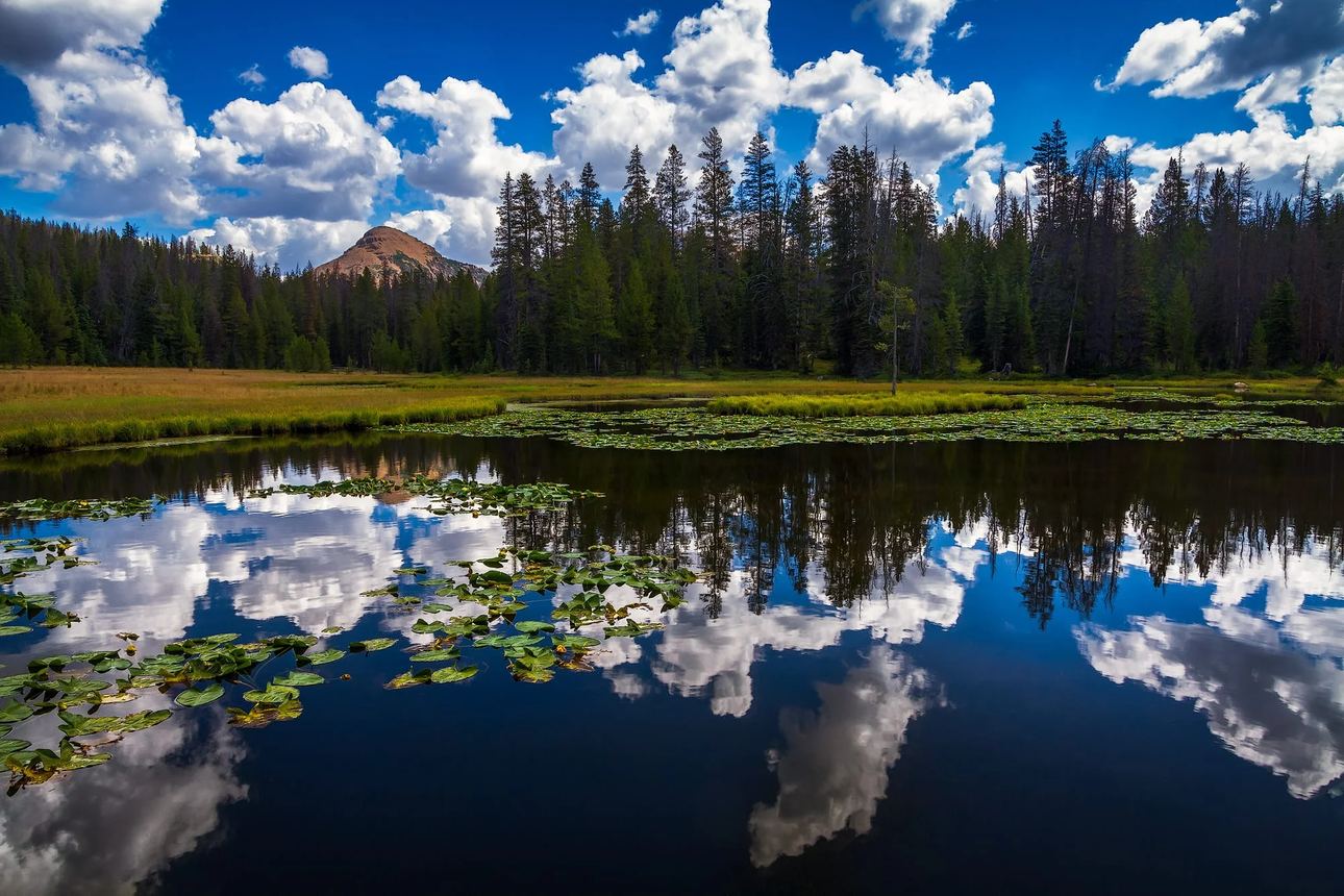 Lake Marion Cloudy Reflection - Utah Landscape Photography