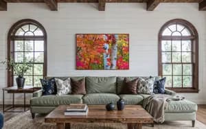 Utah Fall Colors Big Mountain Pass In Home Living Room