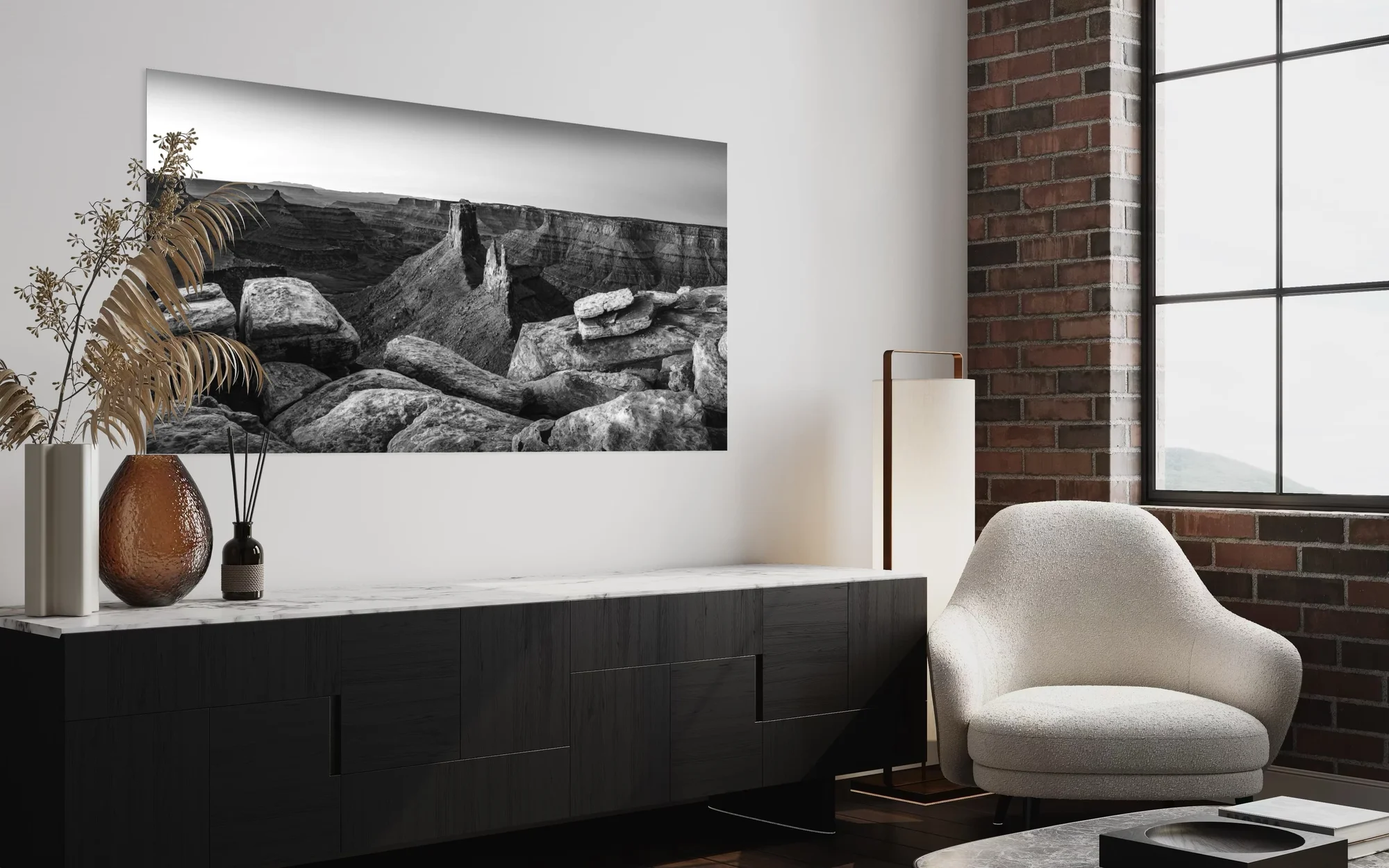 Desert Form In Home - Float Mount no Frame - III