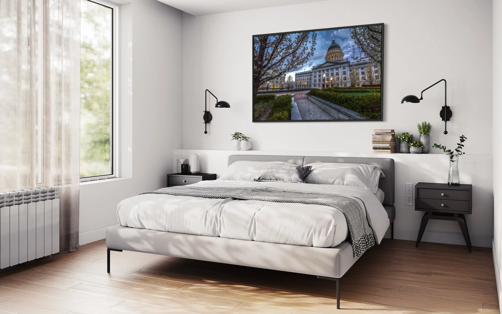 Salt Lake City Capital Gardens In Home Float Mount Framed