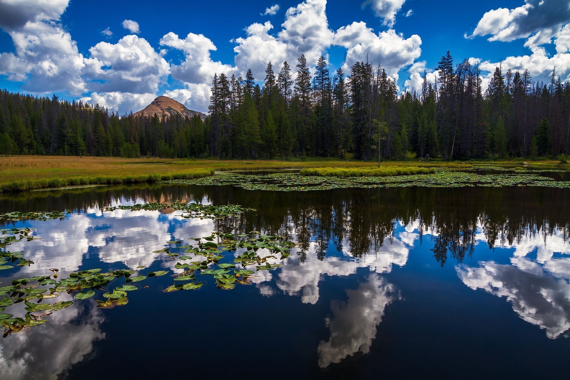 Lake Marion Cloudy Reflection - Utah Landscape Photography