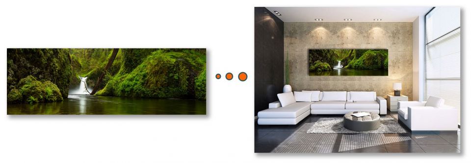 Interior Designer - Art Consultant_Livingroom Panoramic Example